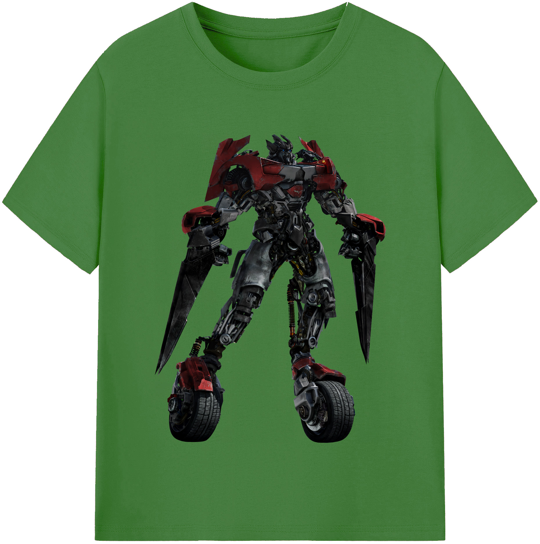 （画像用） Transformers トランスフォーマー レディースカジュアルプリントTシャツ（綿100％）